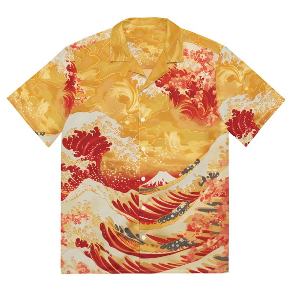 Premium Lightweight Button-Up Shirt, Shining Dawn Hawaiian Shirt, Summer Shirt For Men and Women Jezsport.com