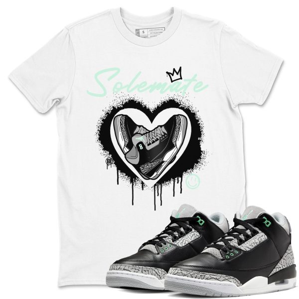 Solemate Unisex Crew Neck Sneaker Matching Tee Shirt To Match 3s Green Glow Jezsport.com