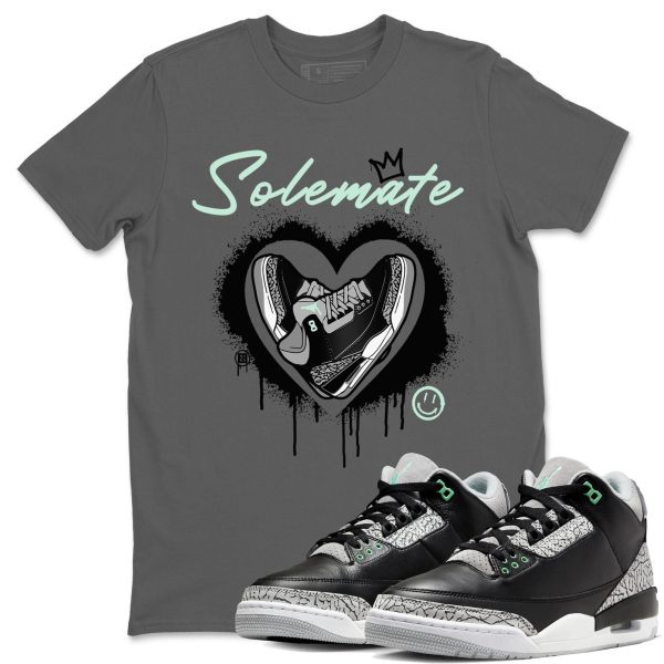 Solemate Unisex Crew Neck Sneaker Matching Tee Shirt To Match 3s Green Glow Jezsport.com