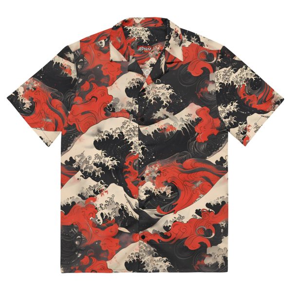 Premium Lightweight Button-Up Shirt, Shaded Red Hawaiian Shirt, Summer Shirt For Men and Women Jezsport.com