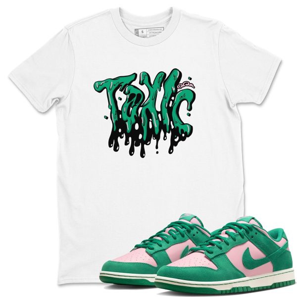 Toxic Sneaker Tee - Casual Unisex Cotton Sneaker T-Shirt To Match Medium Soft Pink Malachite Jezsport.com