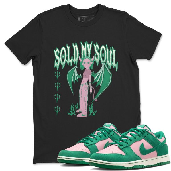 Sold My Soul Sneaker Tee - Casual Unisex Cotton Sneaker T-Shirt To Match Medium Soft Pink Malachite Jezsport.com