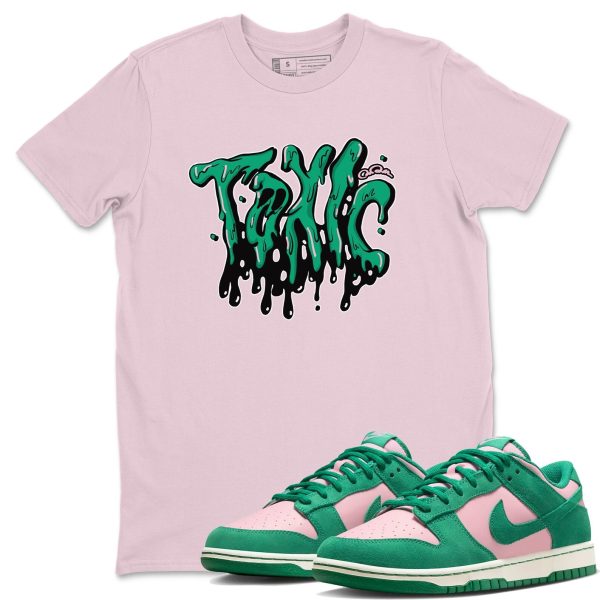 Toxic Sneaker Tee - Casual Unisex Cotton Sneaker T-Shirt To Match Medium Soft Pink Malachite Jezsport.com