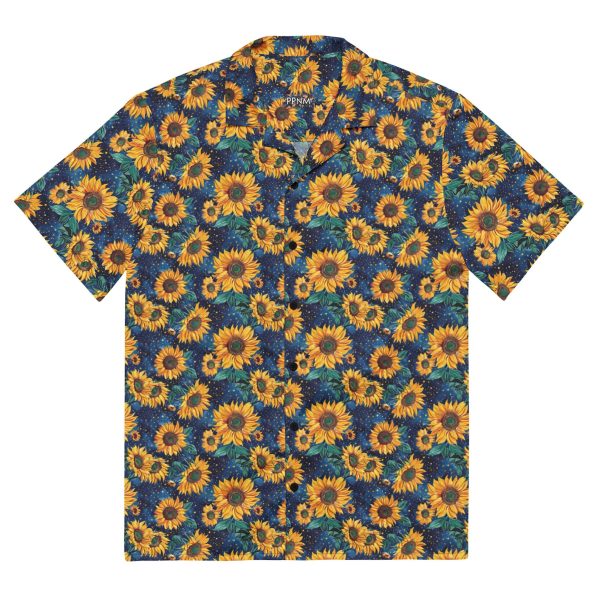 Premium Lightweight Button-Up Shirt, Sunflowers Hawaiian Shirt, Summer Shirt For Men and Women Jezsport.com