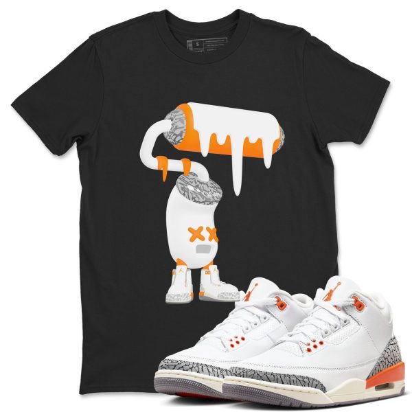 3D Paint Roller - Sneaker Tees Shirts To Match Jordans 3s Georgia Peach Jezsport.com