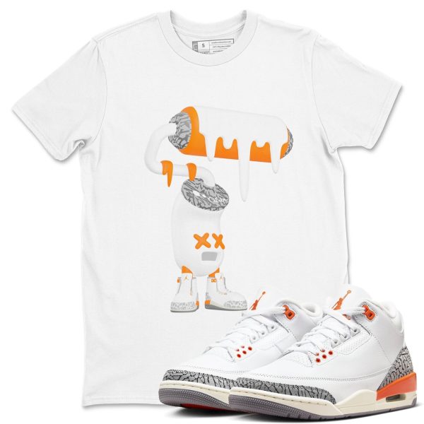 3D Paint Roller - Sneaker Tees Shirts To Match Jordans 3s Georgia Peach Jezsport.com