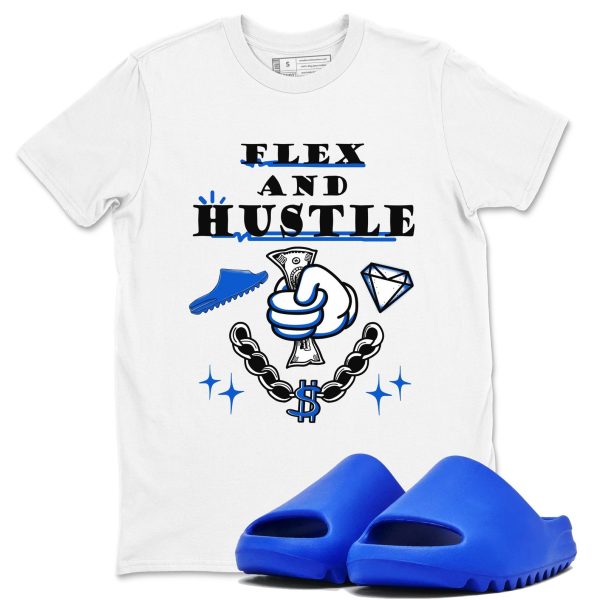 Flex And Hustle Unisex Shirts To Match Jordans Slide Azure Jezsport.com