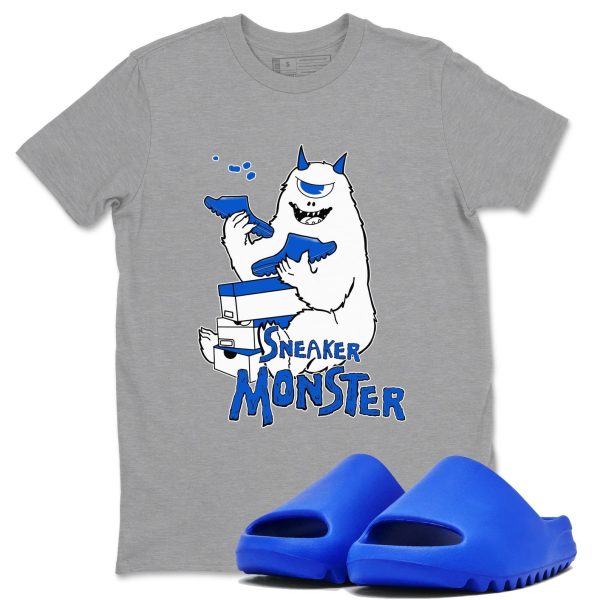 Sneaker Monster Unisex Shirts To Match Jordans Slide Azure Jezsport.com