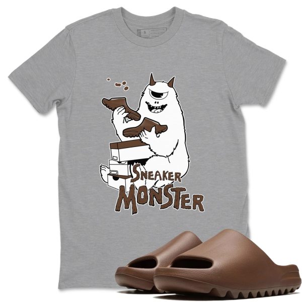 Sneaker Monster Unisex Shirts To Match Jordans Slide Flax Jezsport.com