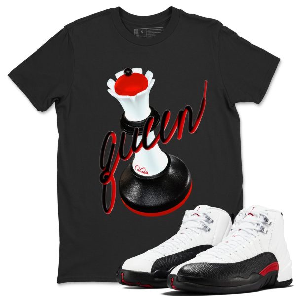 3D Queen Unisex Shirts To Match Jordans AJ12 Taxi Flip Jezsport.com