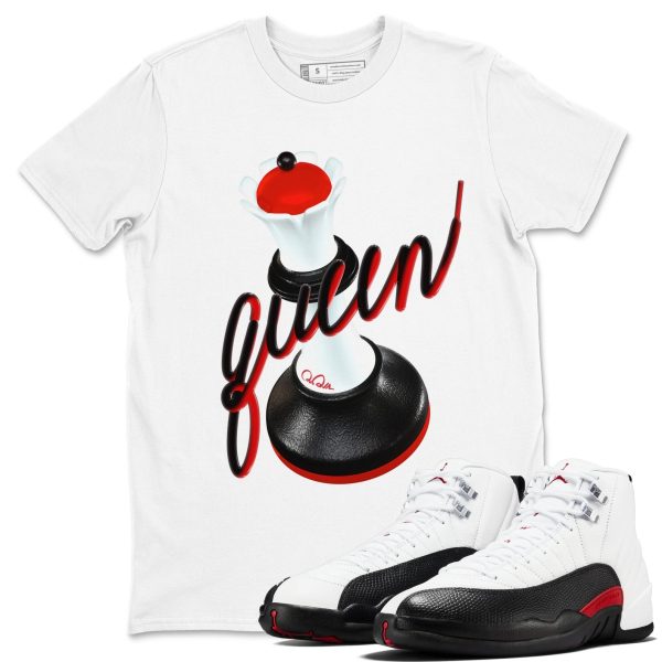 3D Queen Unisex Shirts To Match Jordans AJ12 Taxi Flip Jezsport.com