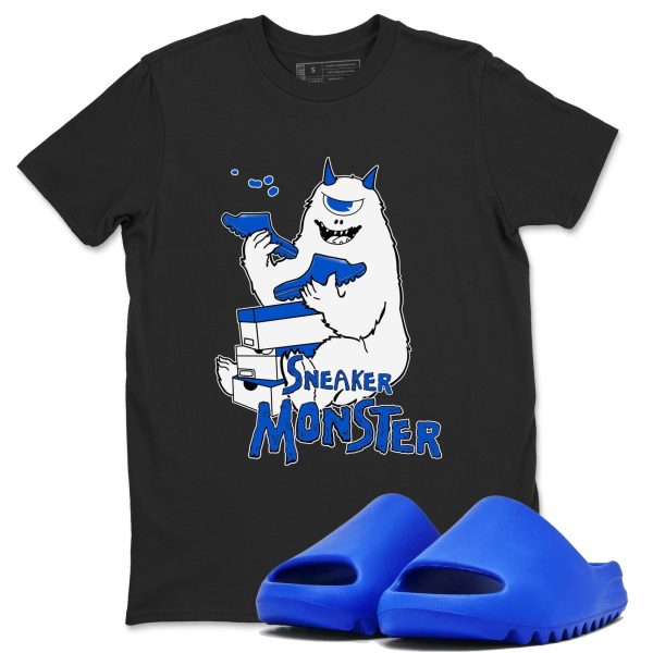 Sneaker Monster Unisex Shirts To Match Jordans Slide Azure Jezsport.com