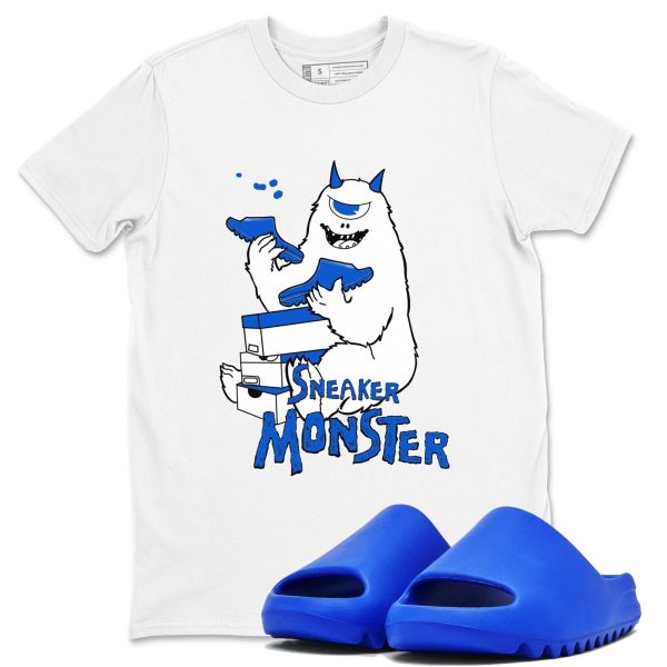 Sneaker Monster Unisex Shirts To Match Jordans Slide Azure Jezsport.com