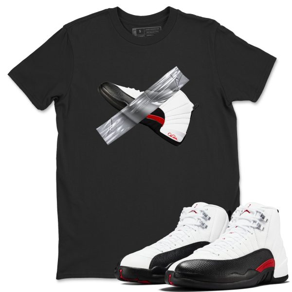 Duct Tape Unisex Shirts To Match Jordans AJ12 Taxi Flip Jezsport.com