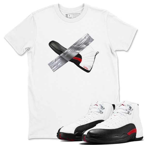 Duct Tape Unisex Shirts To Match Jordans AJ12 Taxi Flip Jezsport.com