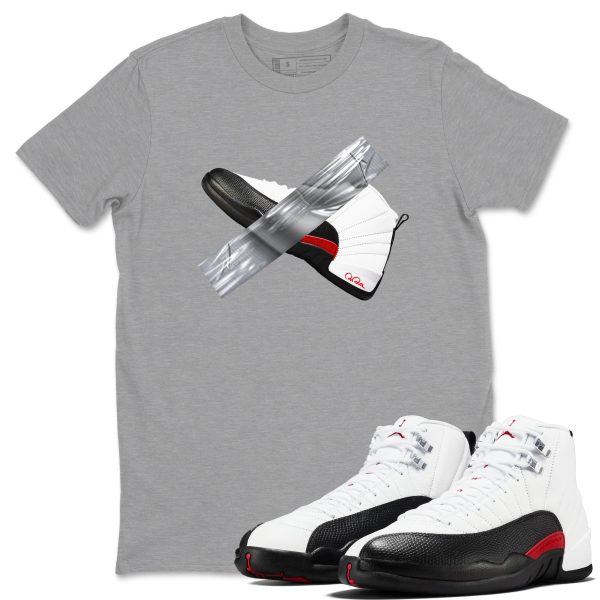 Duct Tape Unisex Shirts To Match Jordans AJ12 Taxi Flip Jezsport.com