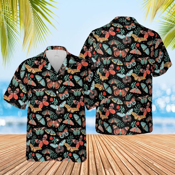 Cottagecore Hawaiian Shirt, Butterfly And Moth Button Down Shirt, Summer Shirt For Men and Women Jezsport.com