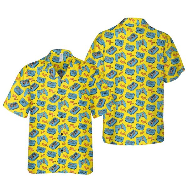 Game Controller Shirt, Joystick Hawaiian Shirt, Summer Shirt For Men and Women Jezsport.com