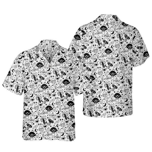 Trippy mushroom shirt, Psychedelic mushrooms, Mushroom pattern Hawaiian Shirt, Summer Shirt For Men and Women Jezsport.com