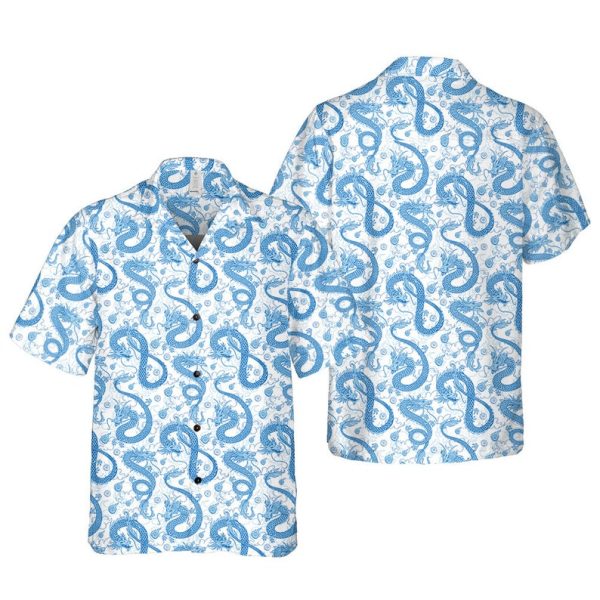 Dungeons and Dragons, Blue Dragon Hawaiian Shirt, Summer Shirt For Men and Women Jezsport.com