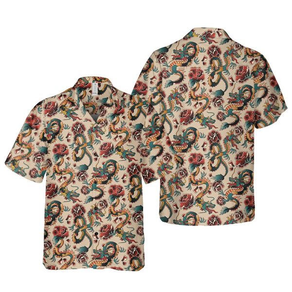 Dungeons and Dragons, Dragon Tatoo Hawaiian Shirt, Summer Shirt For Men and Women Jezsport.com