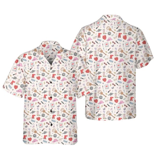 Unisex Retro Pop Style Shirt, Taylor Pop Music Hawaiian Shirt, Summer Shirt For Men and Women Jezsport.com