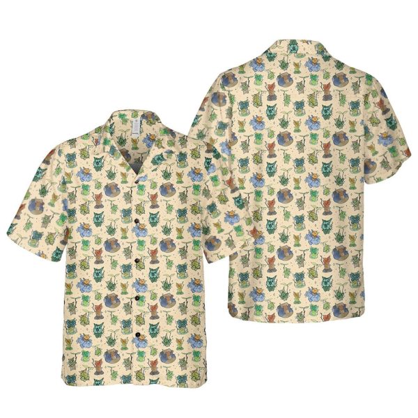 Korok Friends Shirt, Korok Pattern Hawaiian Shirt, Summer Shirt For Men and Women Jezsport.com