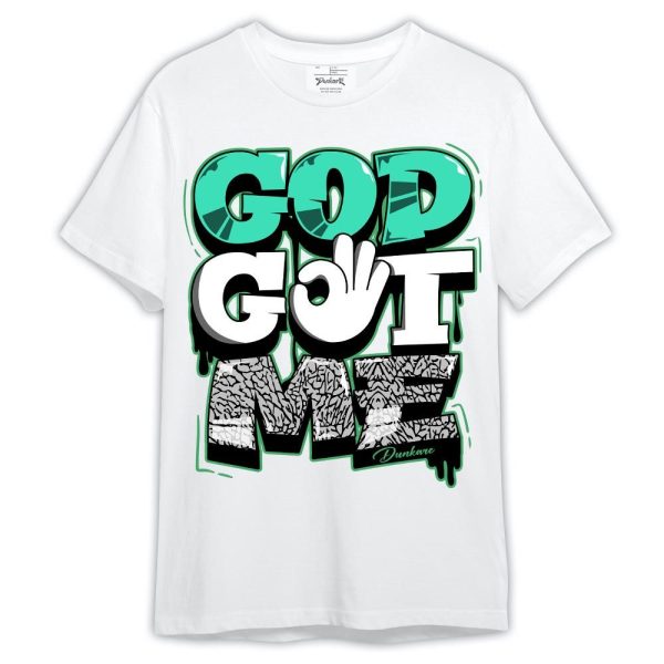 Black Green Glow 3s Shirt, God And Me Shirt Green Glow 3s Outfit Matching Jordan Shirt Jezsport.com