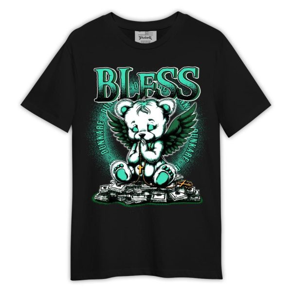 Black Green Glow 3s Shirt, Bless Bear Angel Shirt Outfit 3 Green Glow 1305 HDT Matching Jordan Shirt Jezsport.com