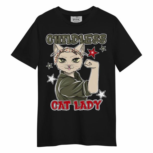 Low OG Medium Olive 1s Shirt - Childless Kat Lady Unisex Shirt Matching Jordan Shirt Jezsport.com