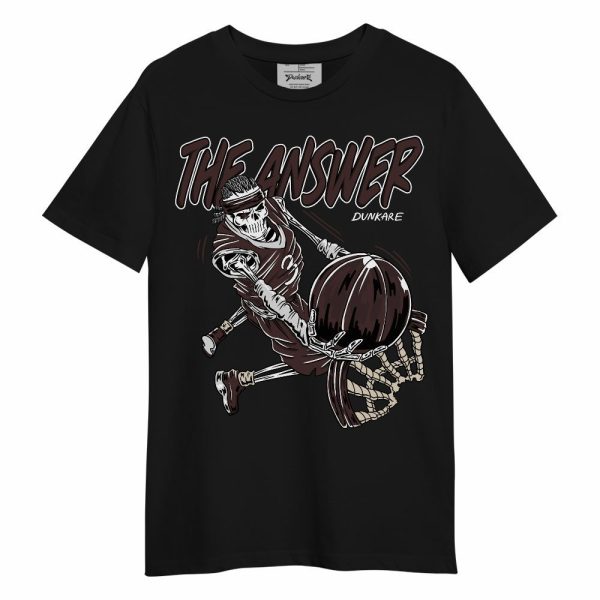 Burgundy Crush 3s Shirt - The Answer Skeleton Unisex Shirt Matching Jordan Shirt Jezsport.com