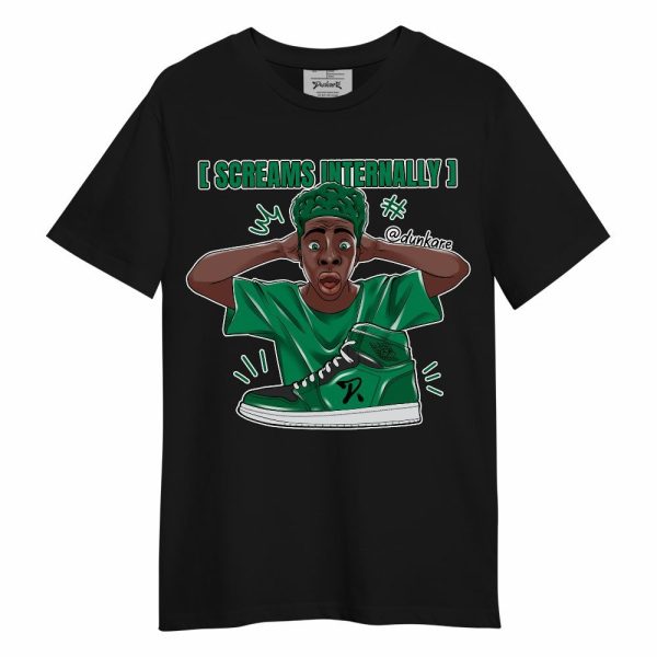 Mid Lucky Green 1s Shirt - Scream Internally Unisex Shirt Matching Jordan Shirt Jezsport.com