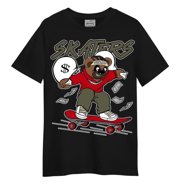 Low OG Medium Olive 1s Shirt - Skaters Bear Shirt Unisex Matching Jordan Shirt Jezsport.com