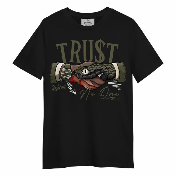 Low OG Medium Olive 1s Shirt, Snake Trust No One Unisex Shirt Matching Jordan Shirt Jezsport.com