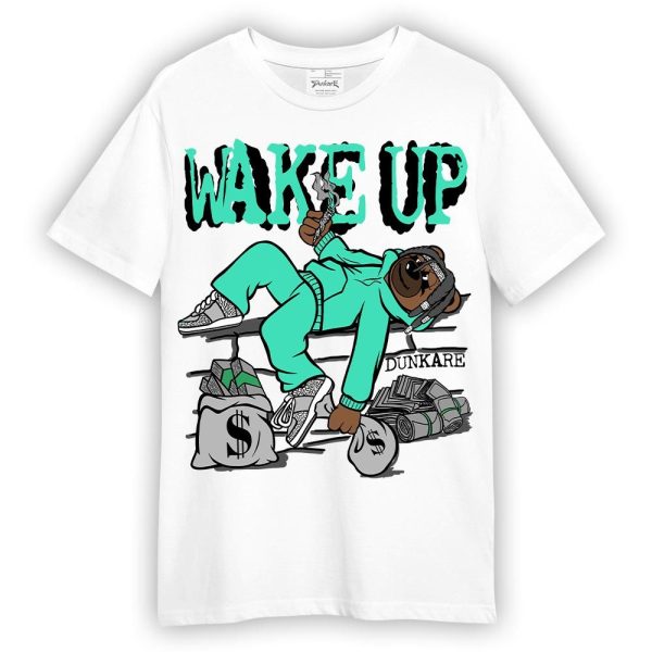 Black Green Glow 3s Shirt - Wakeup Bear Shirt Unisex Matching Jordan Shirt Jezsport.com