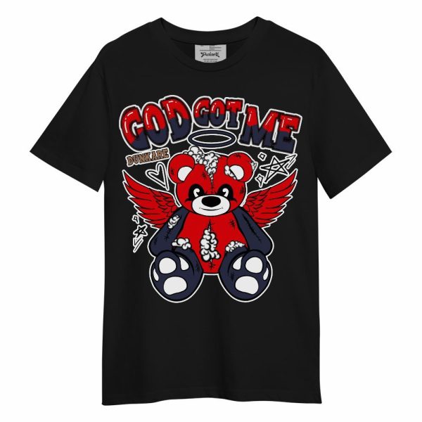 Low OG Howard Bison 1s Shirt - Gods Guides Me Bear Unisex Shirt Matching Jordan Shirt Jezsport.com