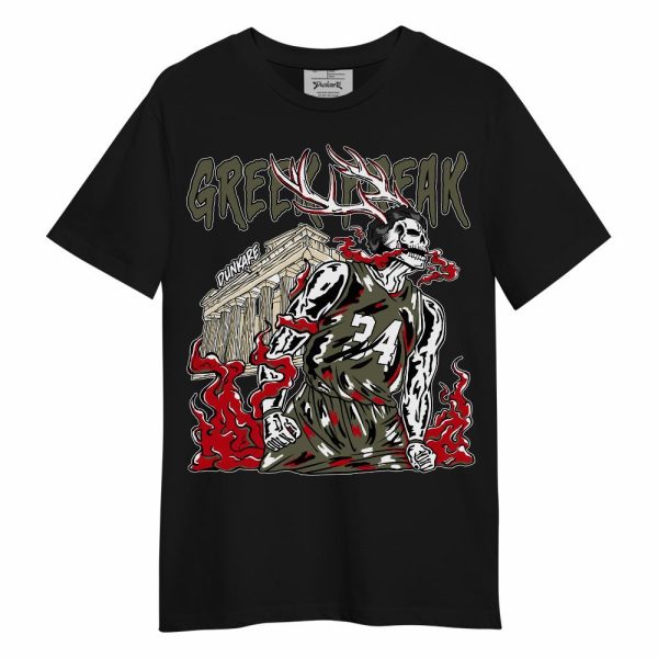 Low OG Medium Olive 1s Shirt - Greek Freaks Skeleton Shirt Unisex Outfit Unisex Shirt Matching Jordan Shirt Jezsport.com