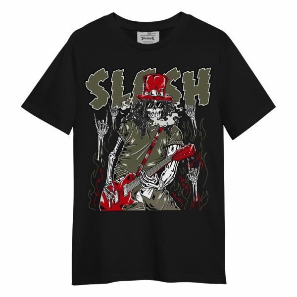 Low OG Medium Olive 1s Shirt - Slash Skeleton Unisex Shirt Matching Jordan Shirt Jezsport.com