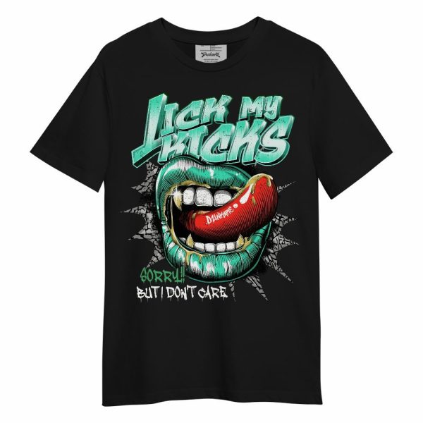 Black Green Glow 3s Shirt, Lick My Kicks Lips Green Glow 3s Unisex Shirt Matching Jordan Shirt Jezsport.com