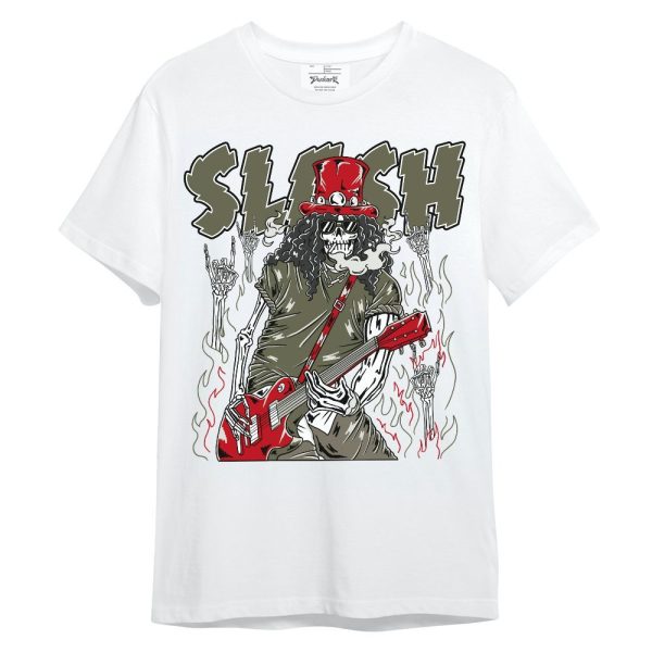 Low OG Medium Olive 1s Shirt - Slash Skeleton Unisex Shirt Matching Jordan Shirt Jezsport.com