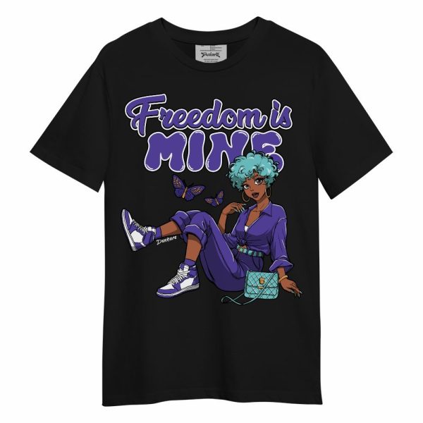 Low Hornets 1s Shirt, Freedom Is Mine Unisex Shirt Matching Jordan Shirt Jezsport.com