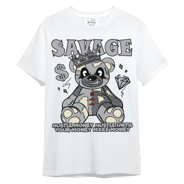 Cement Grey 3s Shirt - Savages Bear Unisex Shirt Matching Jordan Shirt Jezsport.com