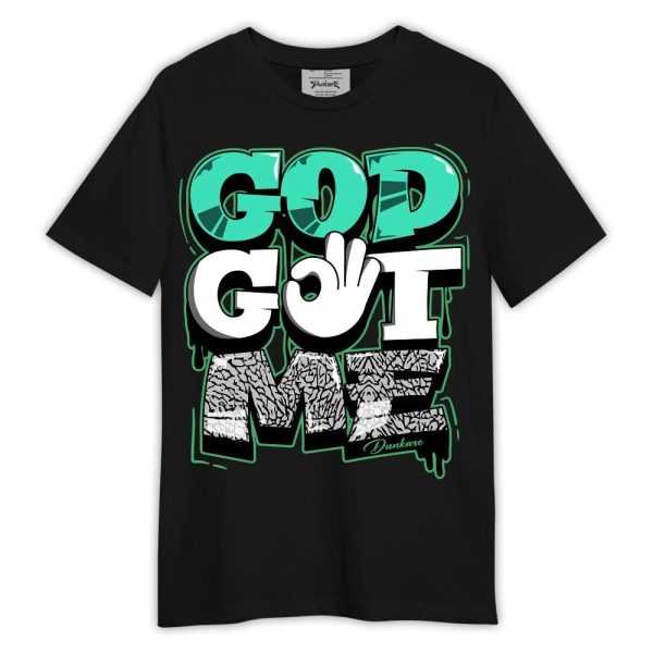 Black Green Glow 3s Shirt, God And Me Shirt Green Glow 3s Outfit Matching Jordan Shirt Jezsport.com