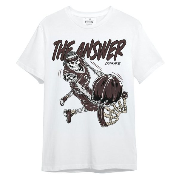 Burgundy Crush 3s Shirt - The Answer Skeleton Unisex Shirt Matching Jordan Shirt Jezsport.com