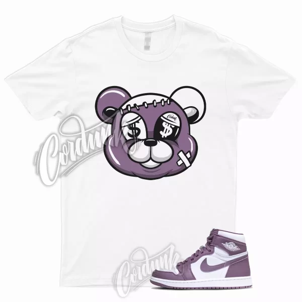 1 High OG Mauve Sky J White T Shirt to Match Sneakers STITCH, DZ5485-105 Jezsport.com