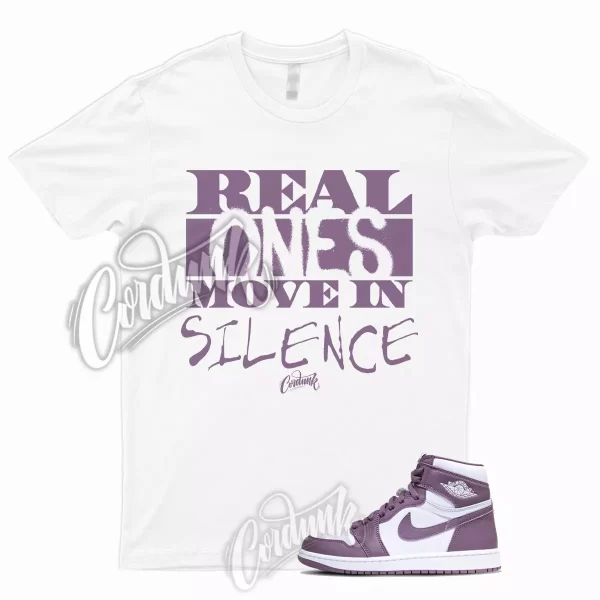 1 High OG Mauve Sky J White T Shirt to Match Sneakers R1, DZ5485-105 Jezsport.com