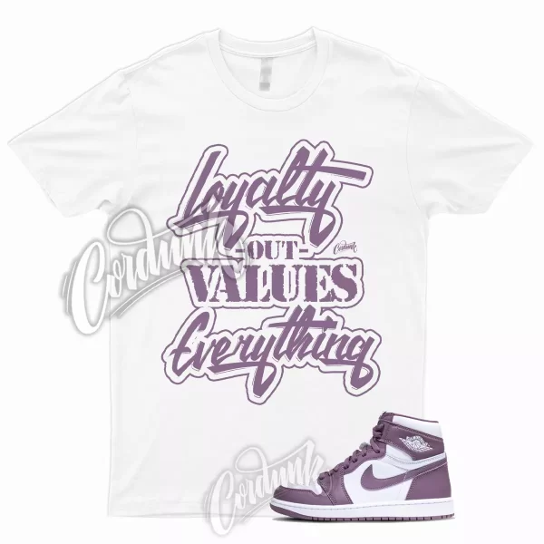 1 High OG Mauve Sky J White T Shirt to Match Sneakers LYLTY, DZ5485-105 Jezsport.com