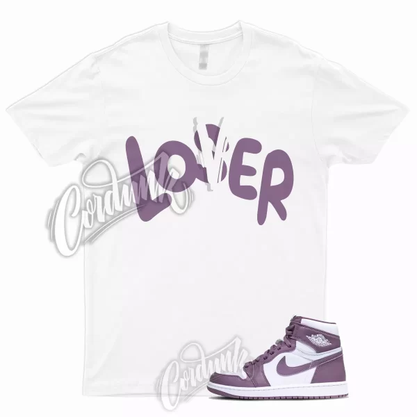 1 High OG Mauve Sky J White T Shirt to Match Sneakers LO, DZ5485-105 Jezsport.com