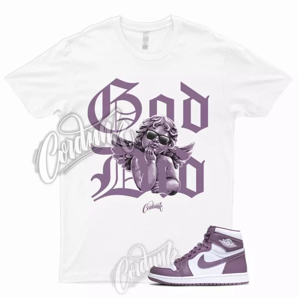 1 High OG Mauve Sky J White T Shirt to Match Sneakers GDID, DZ5485-105 Jezsport.com