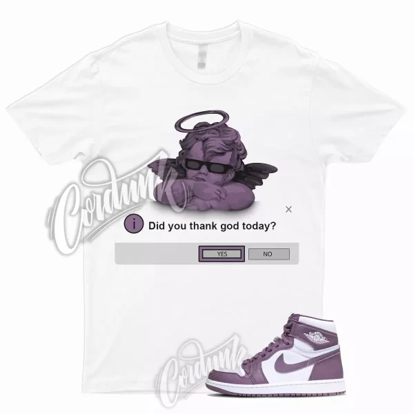 1 High OG Mauve Sky J White T Shirt to Match Sneakers DYTG, DZ5485-105 Jezsport.com